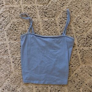 Divided Light Blue Camisole Top